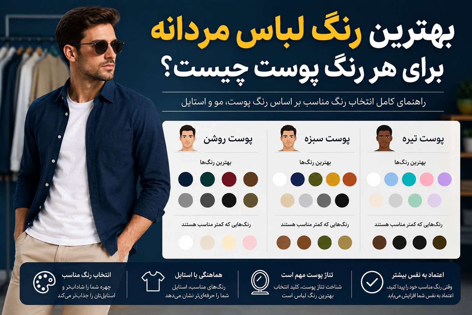 انتخاب رنگ لباس