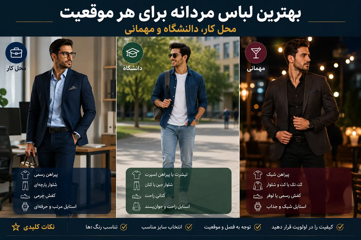 راهنمای استایل مردانه
